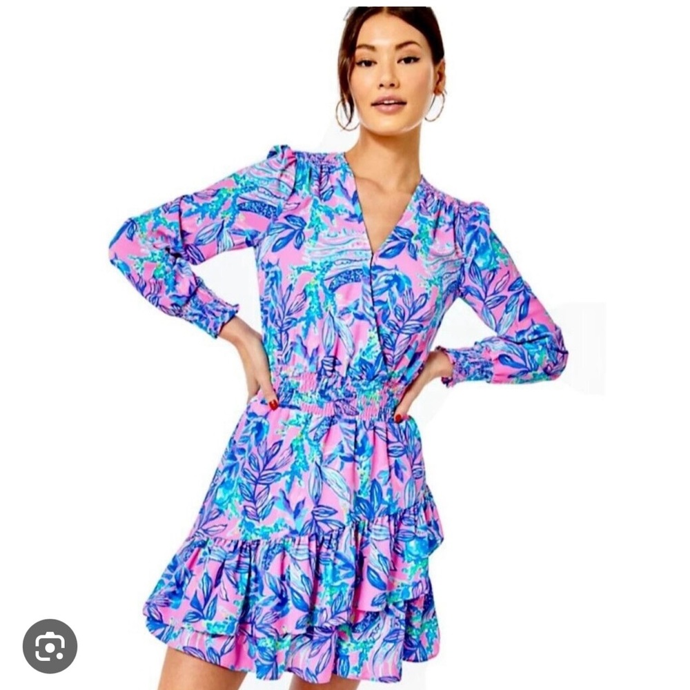 Lilly Pulitzer Cristiana Stretch Dress in Lilac Rose Size 00 - NWT
